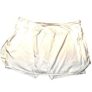 Womens White Penn Athletic Tennis Skirt With Built-In Compression Shorts Size M